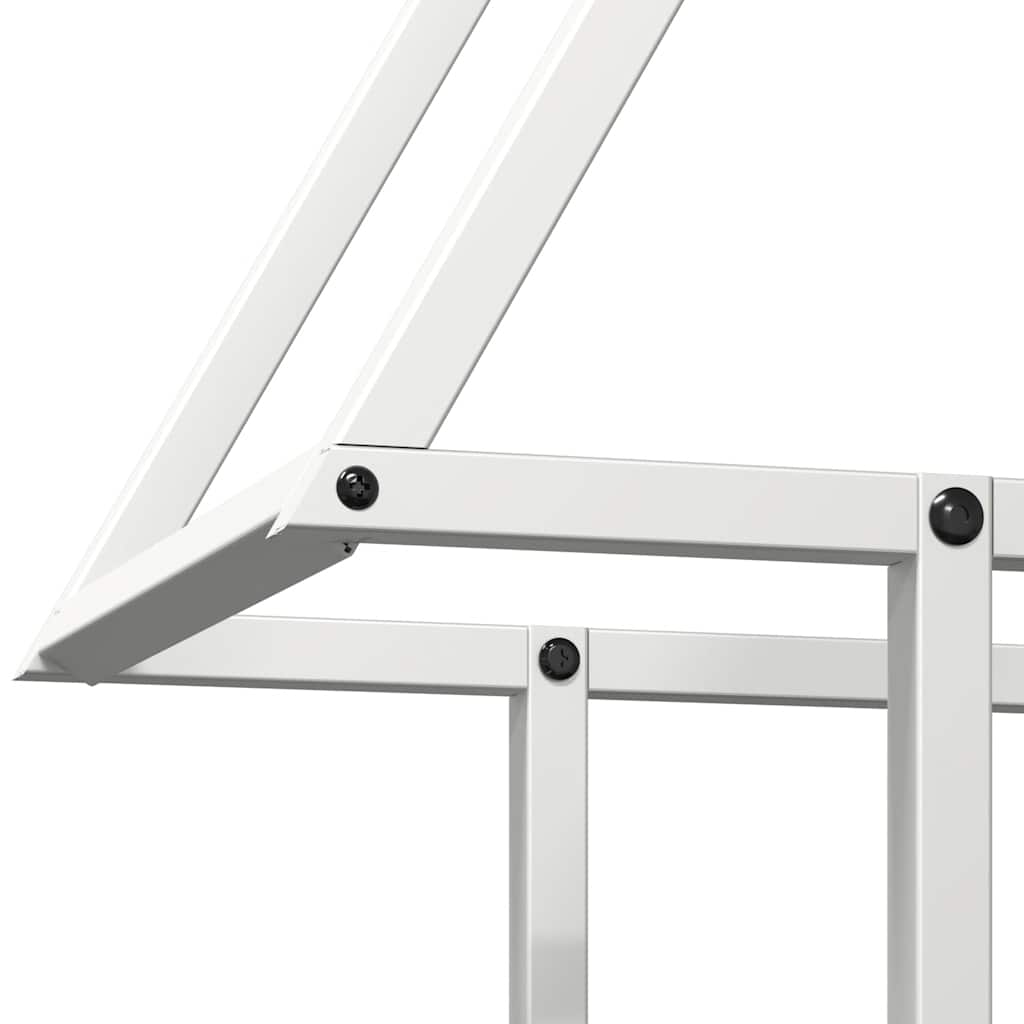 Suporte para lenha 50x25x60 cm aço laminado a frio branco