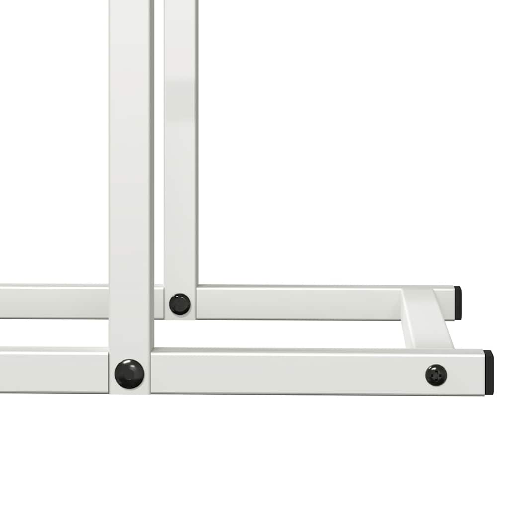 Suporte para lenha 50x25x60 cm aço laminado a frio branco