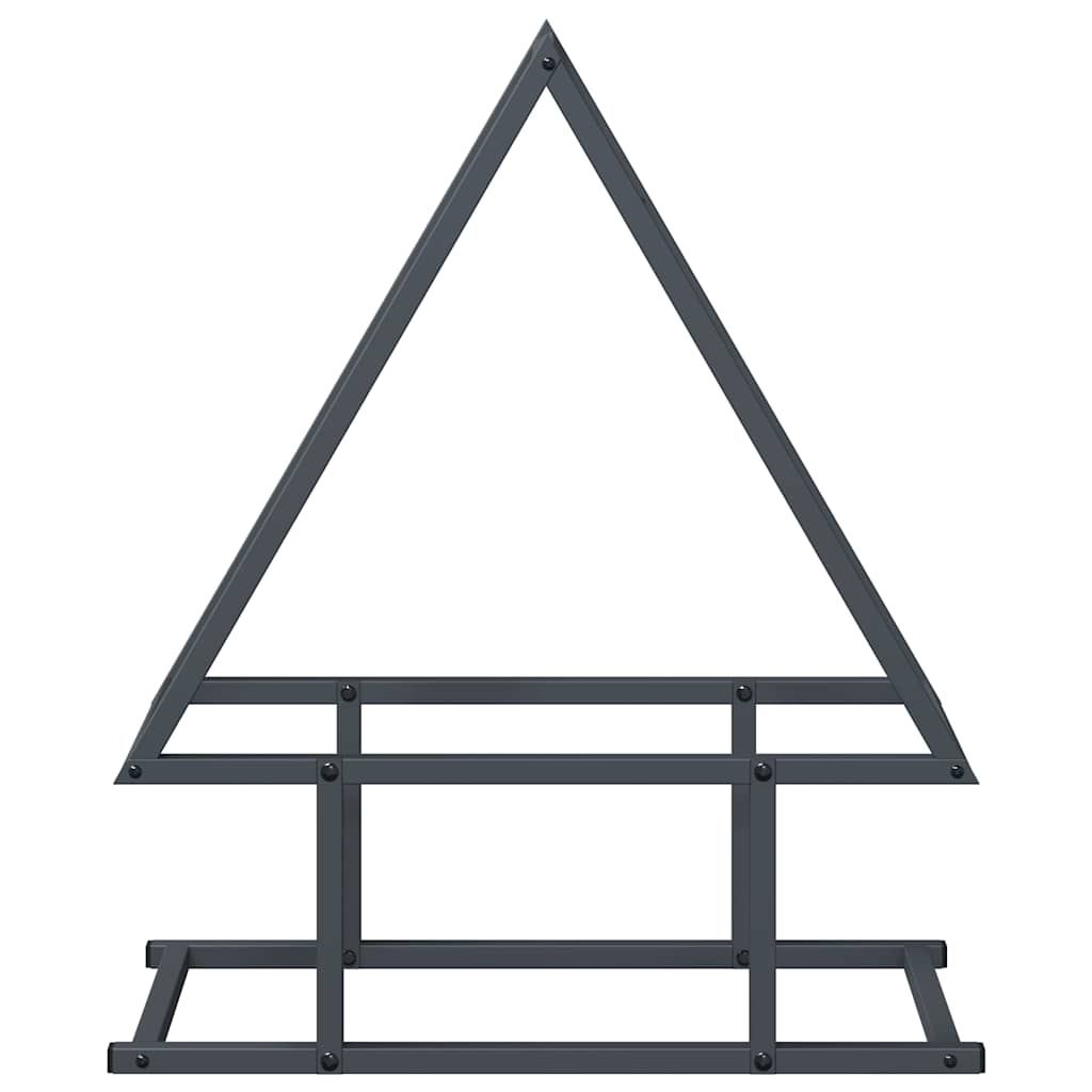 Suporte para lenha 50x25x60 cm aço laminado a frio antracite