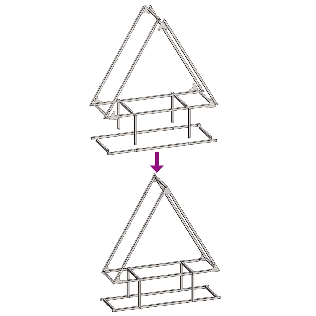 Suporte para lenha 80x25x90 cm aço laminado a frio preto