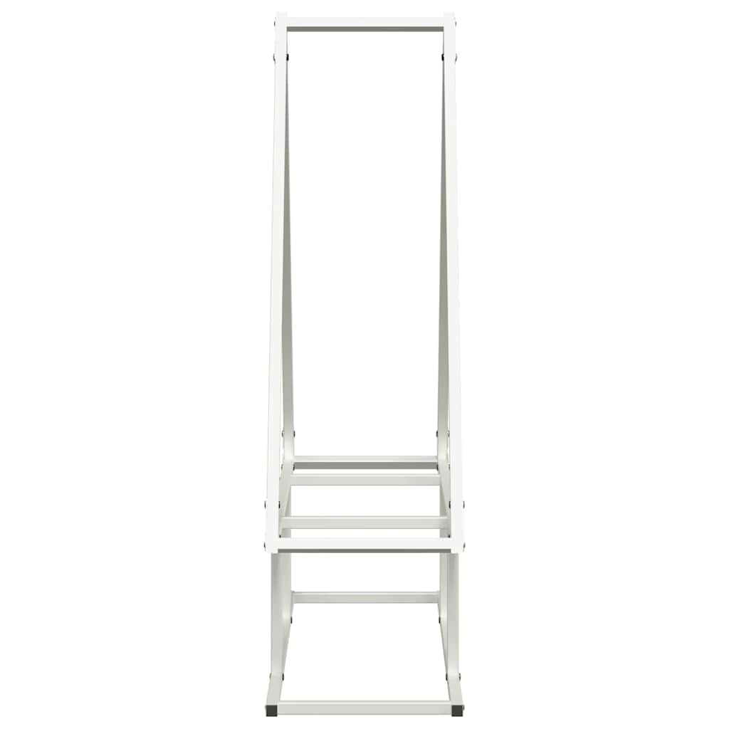 Suporte para lenha 80x25x90 cm aço laminado a frio branco