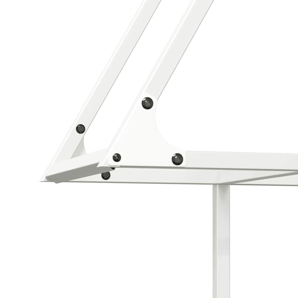 Suporte para lenha 80x25x90 cm aço laminado a frio branco