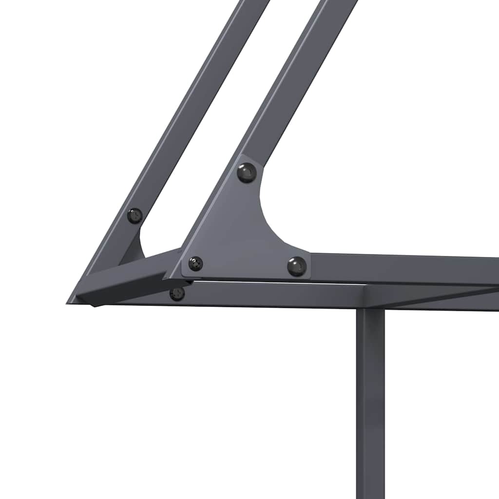 Suporte para lenha 80x25x90 cm aço laminado a frio antracite