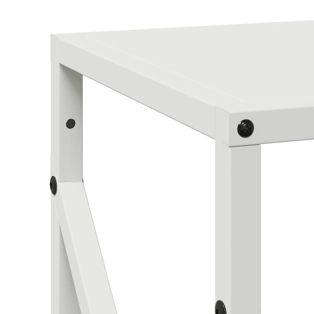 Suporte para lenha 34x25x100 cm aço laminado a frio branco