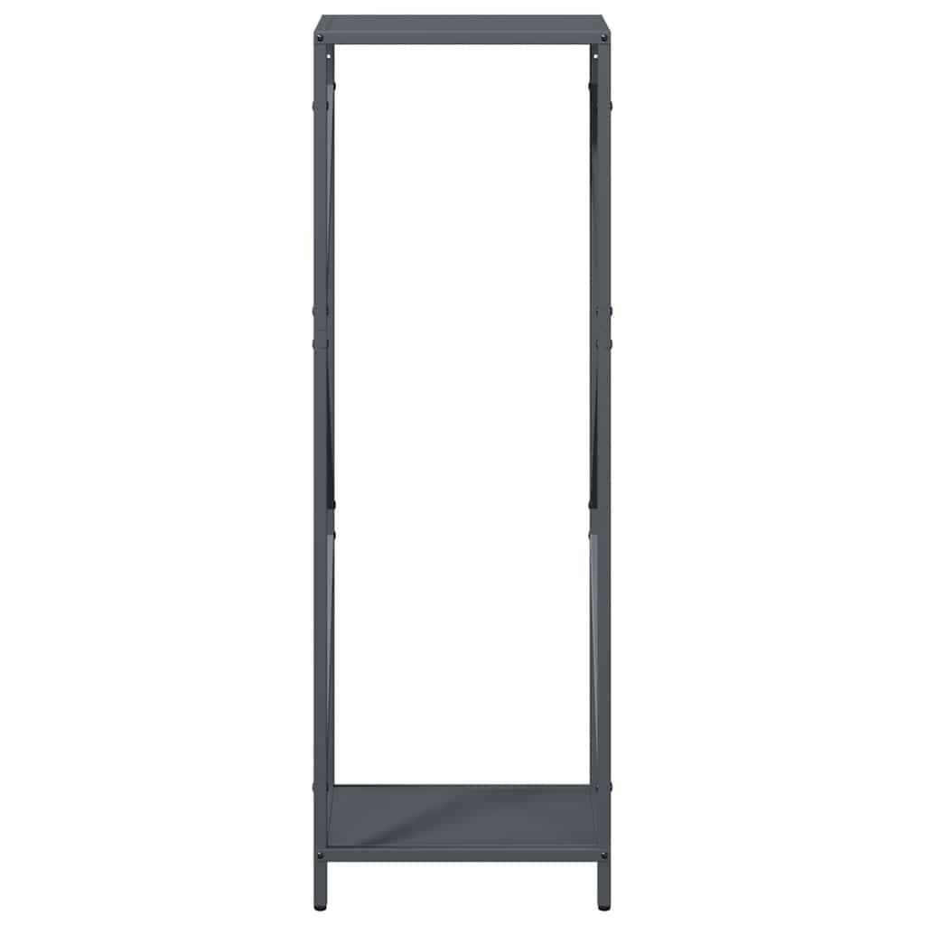 Suporte para lenha 34x25x100 cm aço laminado a frio antracite