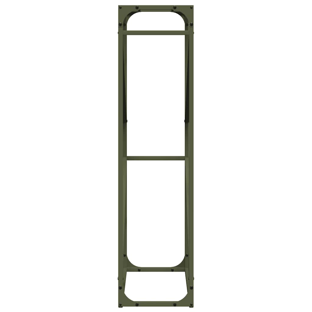 Suporte para lenha aço laminado a frio verde azeitona