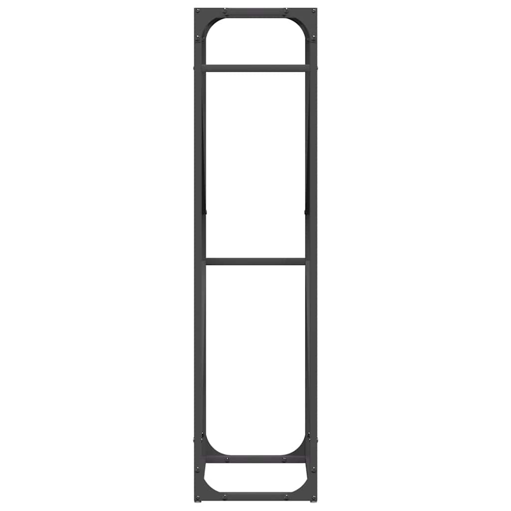 Suporte para lenha 40x25x100 cm aço laminado a frio preto