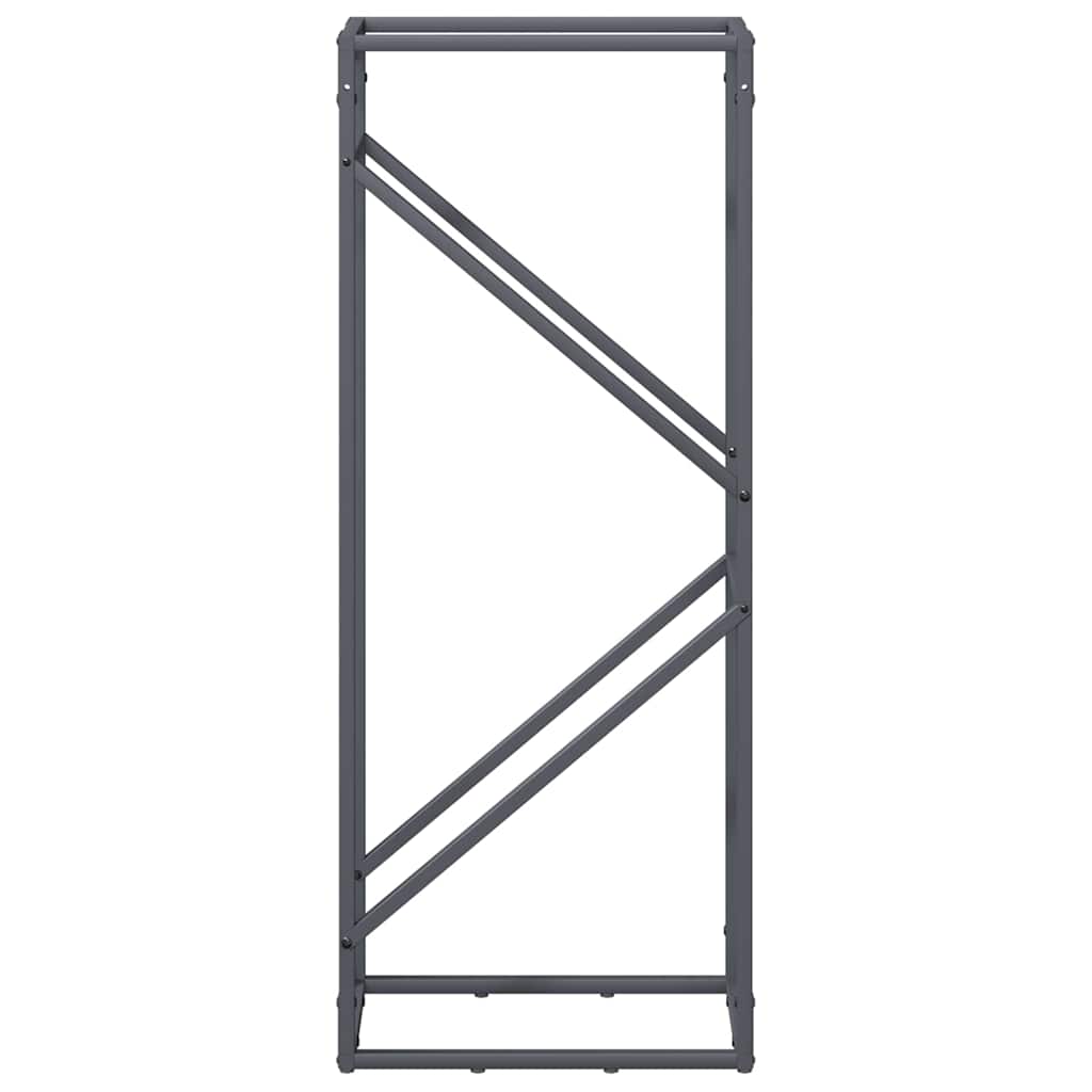 Suporte para lenha 40x25x100 cm aço laminado a frio antracite