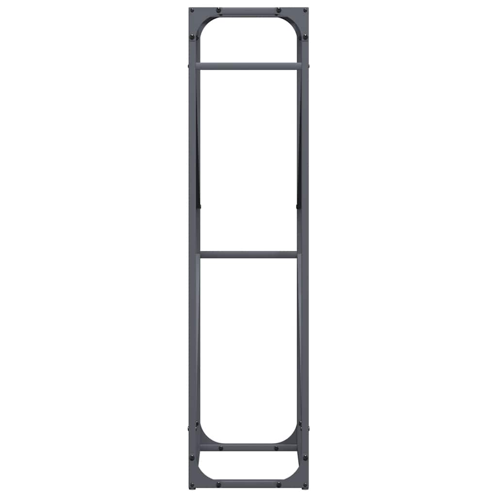 Suporte para lenha 40x25x100 cm aço laminado a frio antracite