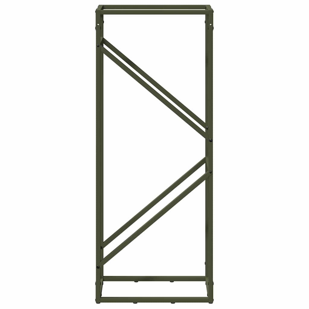 Suporte para lenha aço laminado a frio verde azeitona