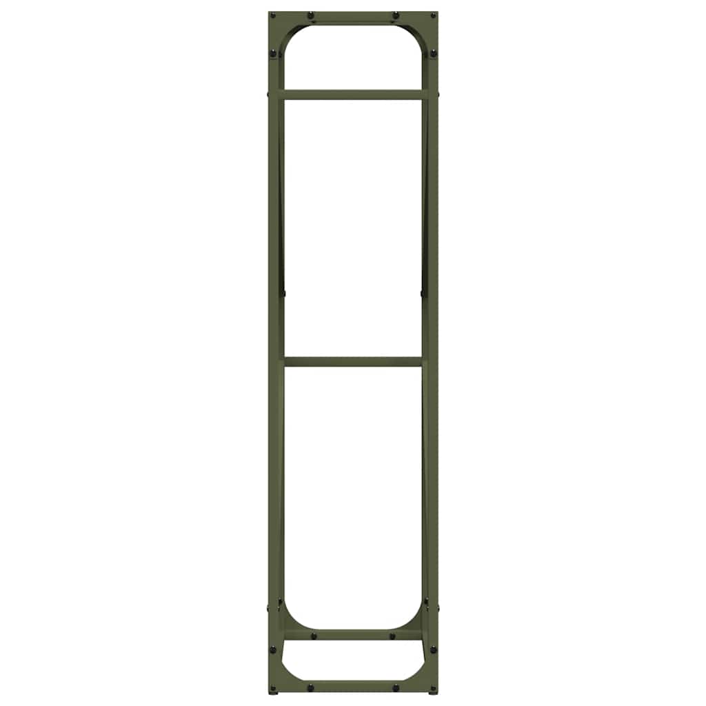 Suporte para lenha aço laminado a frio verde azeitona