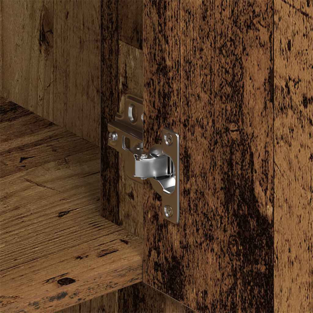 Armário de Parede com prateleira Madeira antiga 80 x 33 x 80 cm