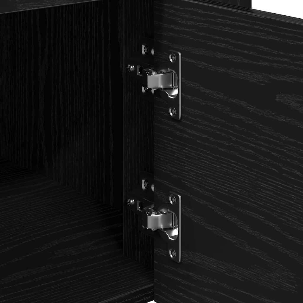 Carrinho de Cozinha Carvalho preto 60 x 45 x 80 cm