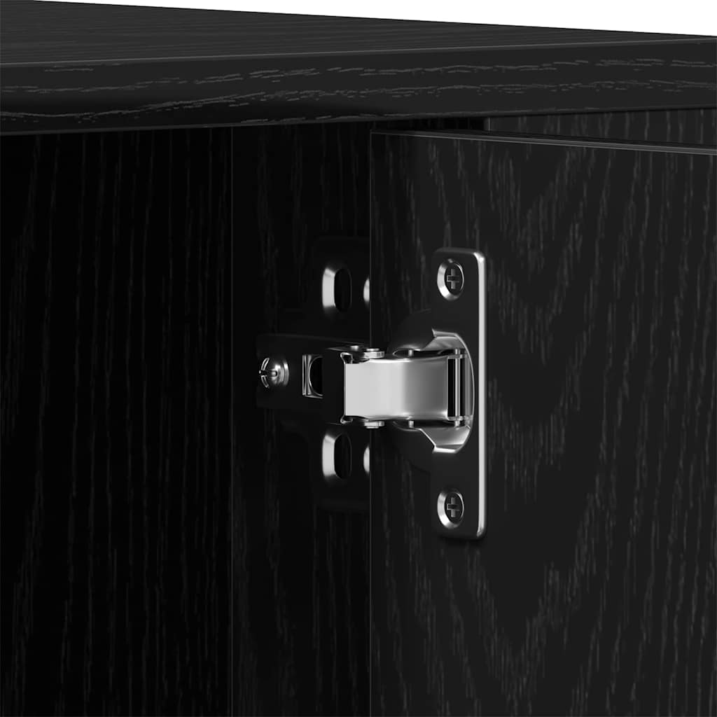 Gabinete para TV Carvalho preto 100 x 35 x 40 cm