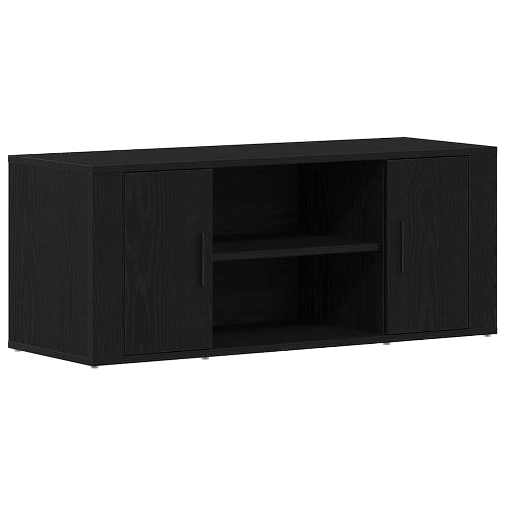 Gabinete para TV Carvalho preto 100 x 35 x 40 cm