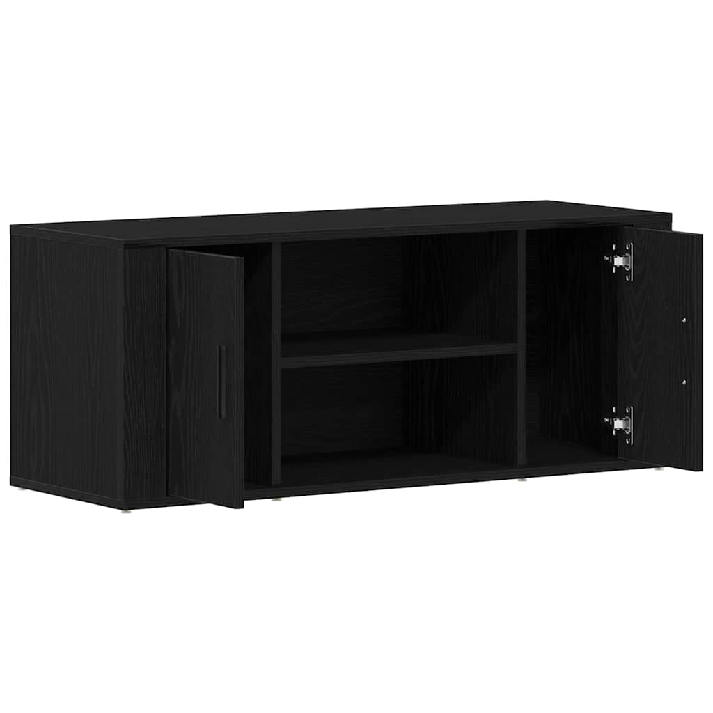 Gabinete para TV Carvalho preto 100 x 35 x 40 cm