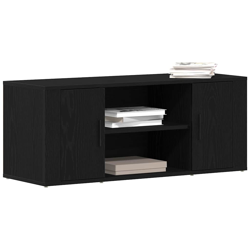 Gabinete para TV Carvalho preto 100 x 35 x 40 cm