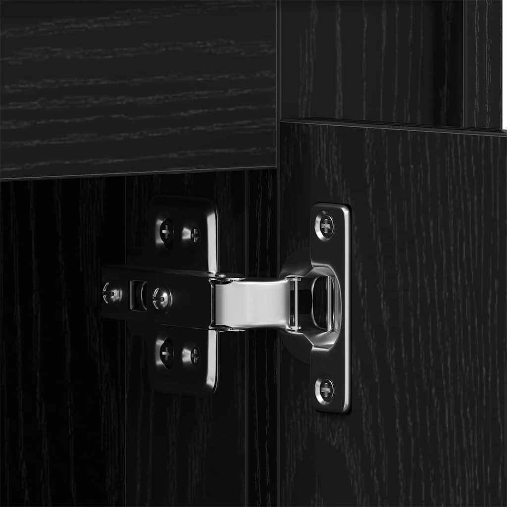 Gabinete para TV Carvalho preto 80 x 35 x 45 cm