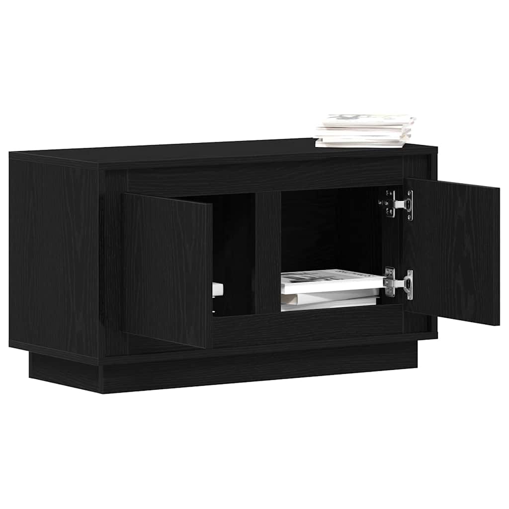 Gabinete para TV Carvalho preto 80 x 35 x 45 cm