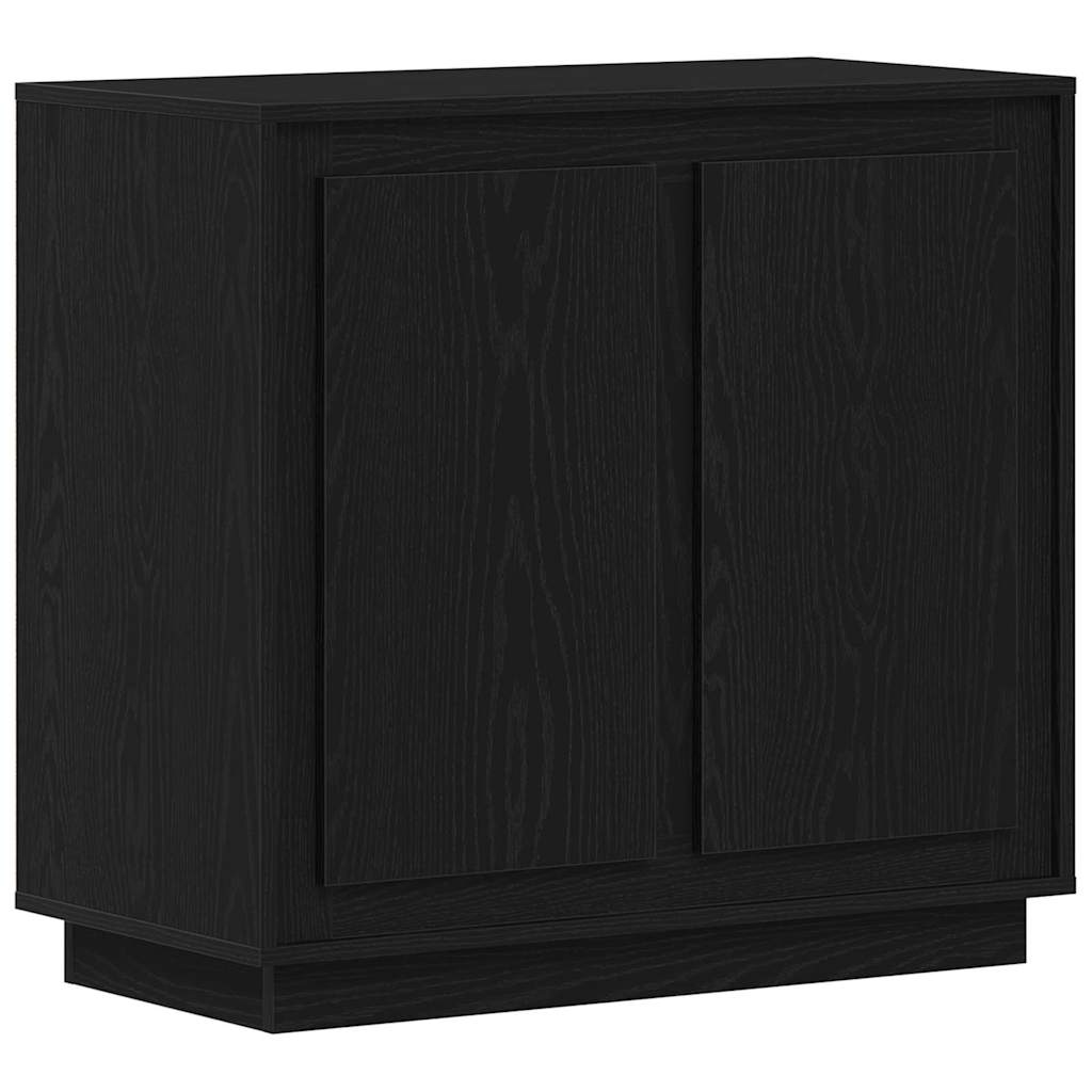 Buffet Moderno Lateral Carvalho preto 80 x 34 x 75 cm