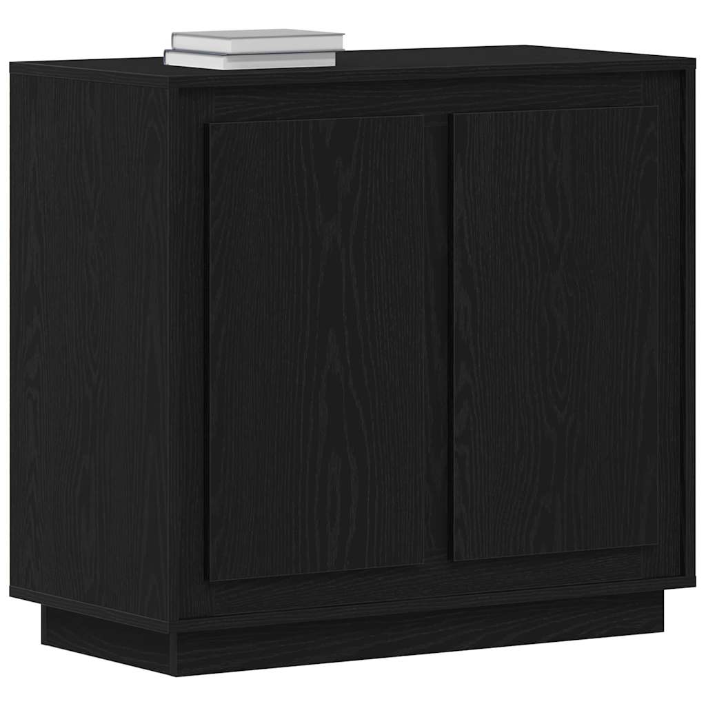Buffet Moderno Lateral Carvalho preto 80 x 34 x 75 cm