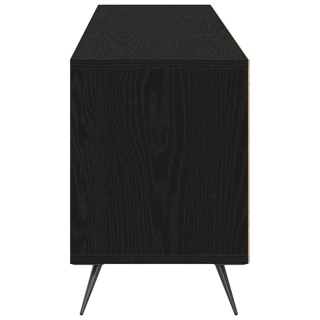 Gabinete para TV Carvalho preto 150 x 30 x 44,5 cm