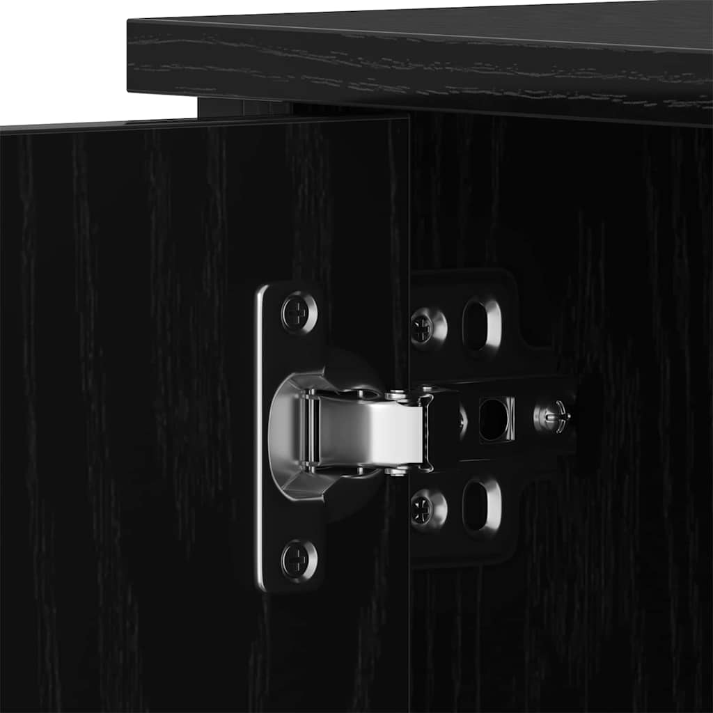 Gabinete para TV Carvalho preto 80 x 40 x 50 cm