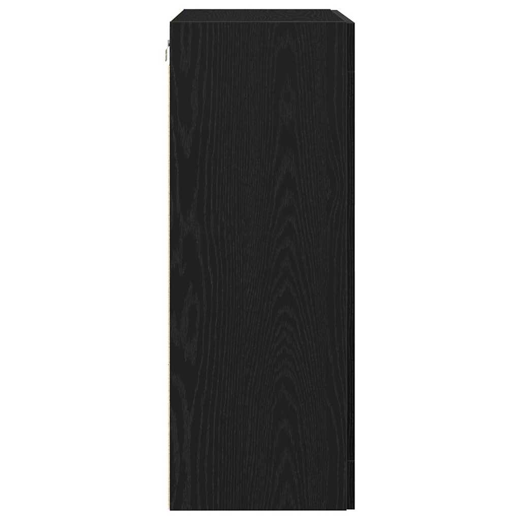 Estante de Parede Carvalho preto 69.5 x 34 x 90 cm