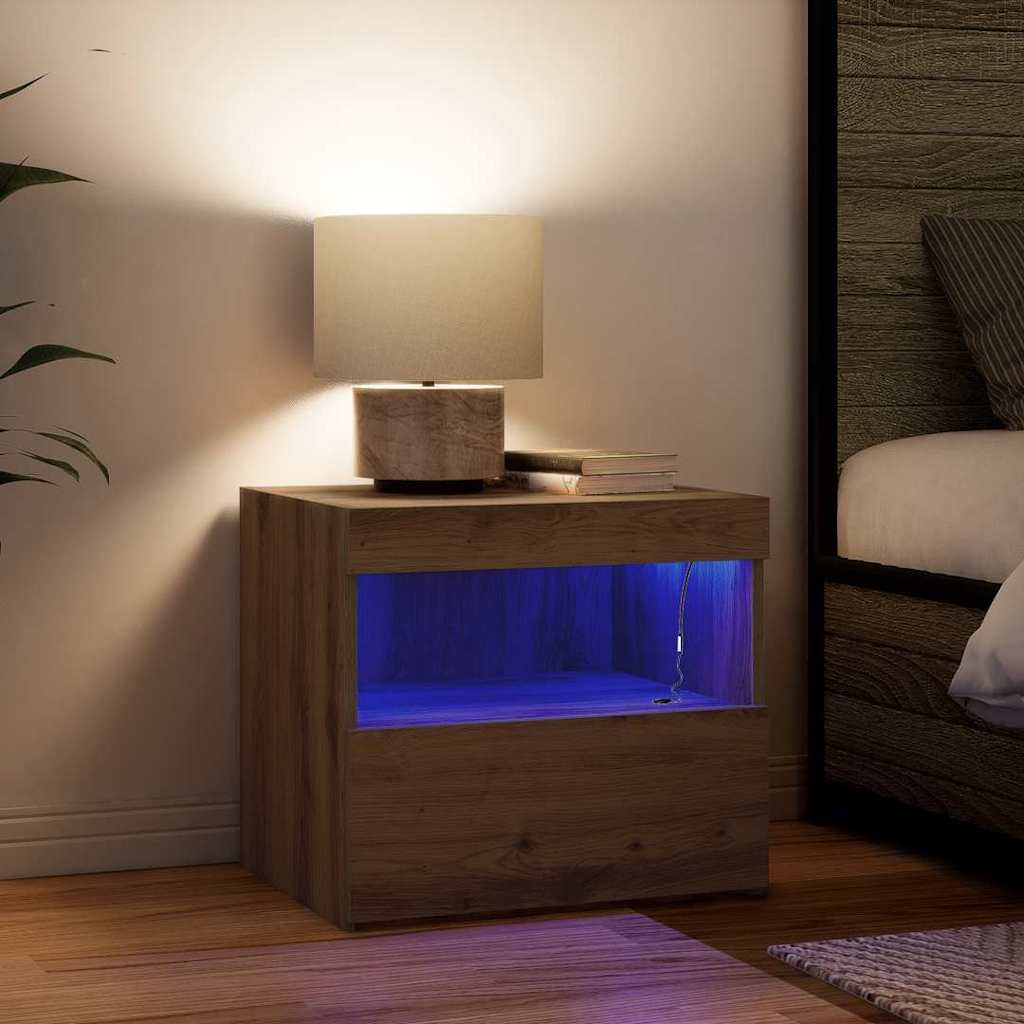 Gabinete de Cabeceira 2 pcs carvalho artisiano 50 x 40 x 45 cm