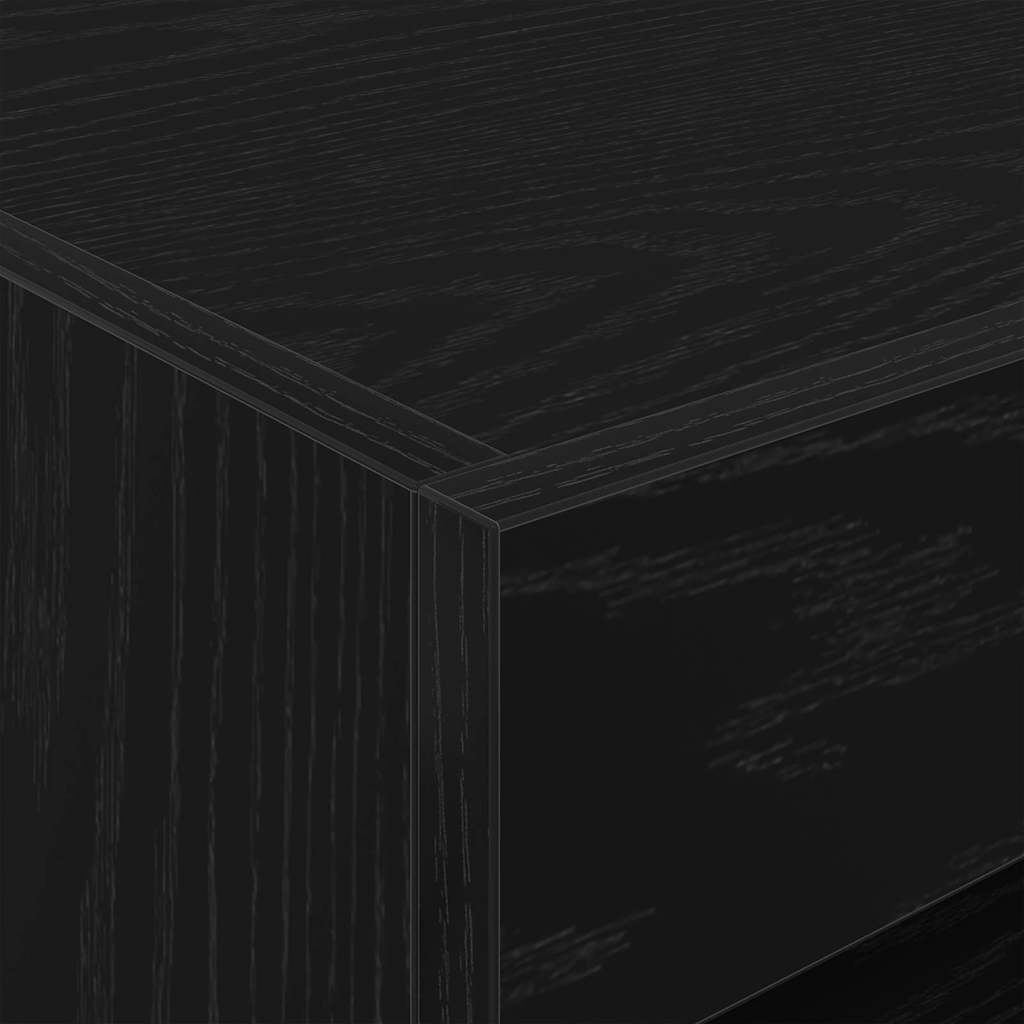 Gabinete de Cabeceira 2 pcs Carvalho preto 50 x 40 x 45 cm