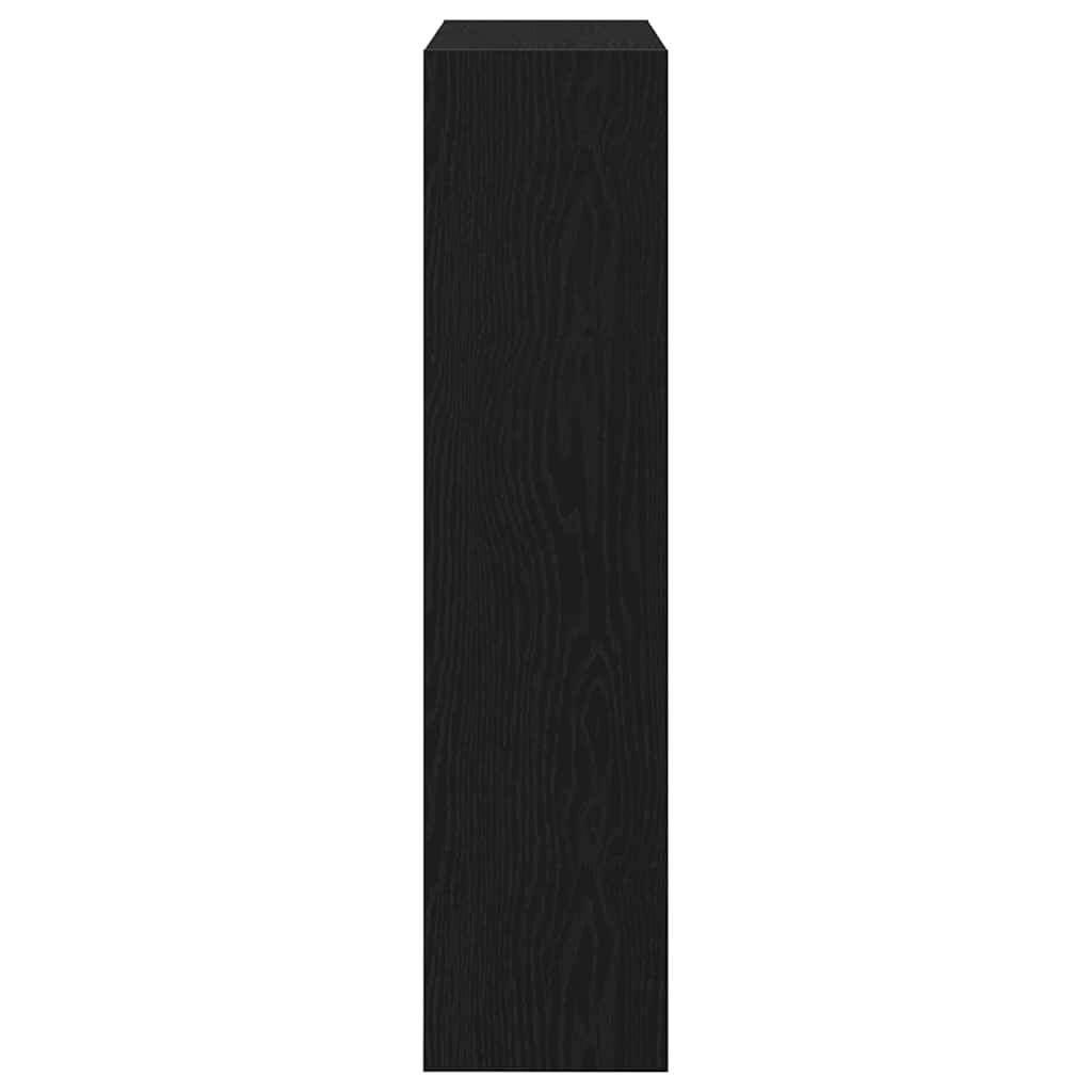 Armário para Sapatos com porta Carvalho preto 80 x 21 x 87.5 cm