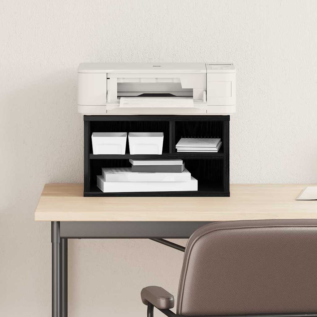 Suporte para Impressora Carvalho preto 40 x 32 x 22,5 cm