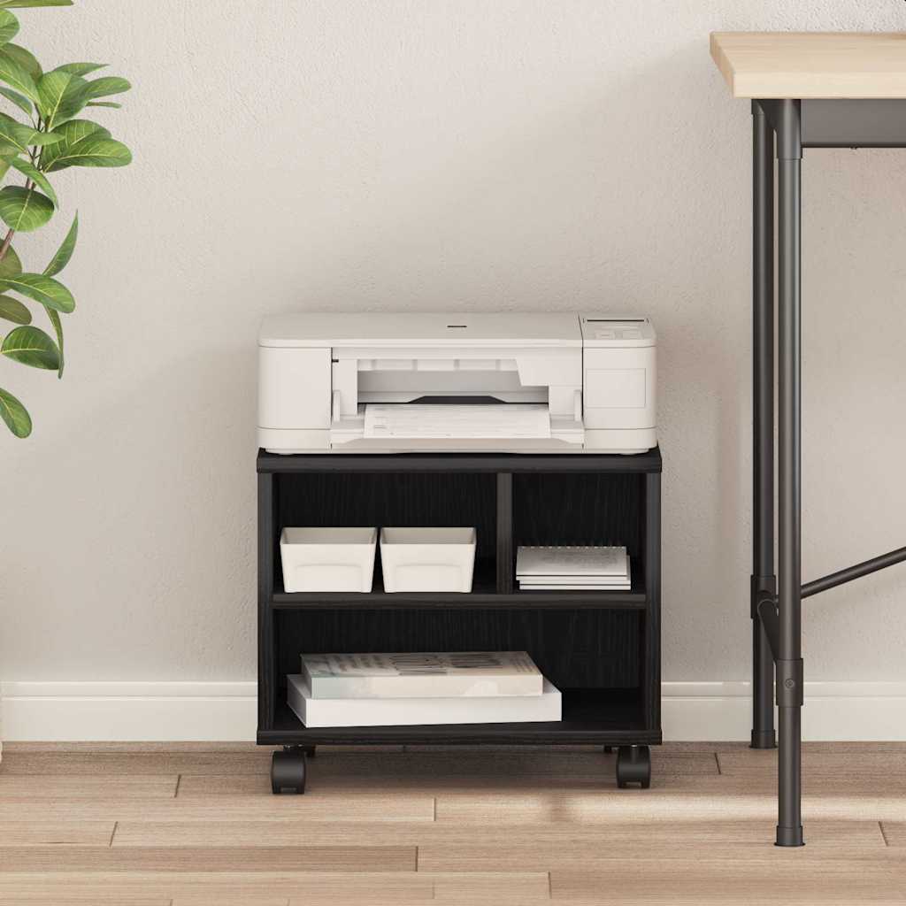 Suporte para Impressora Carvalho Preto 41 x 32 x 33.5 cm