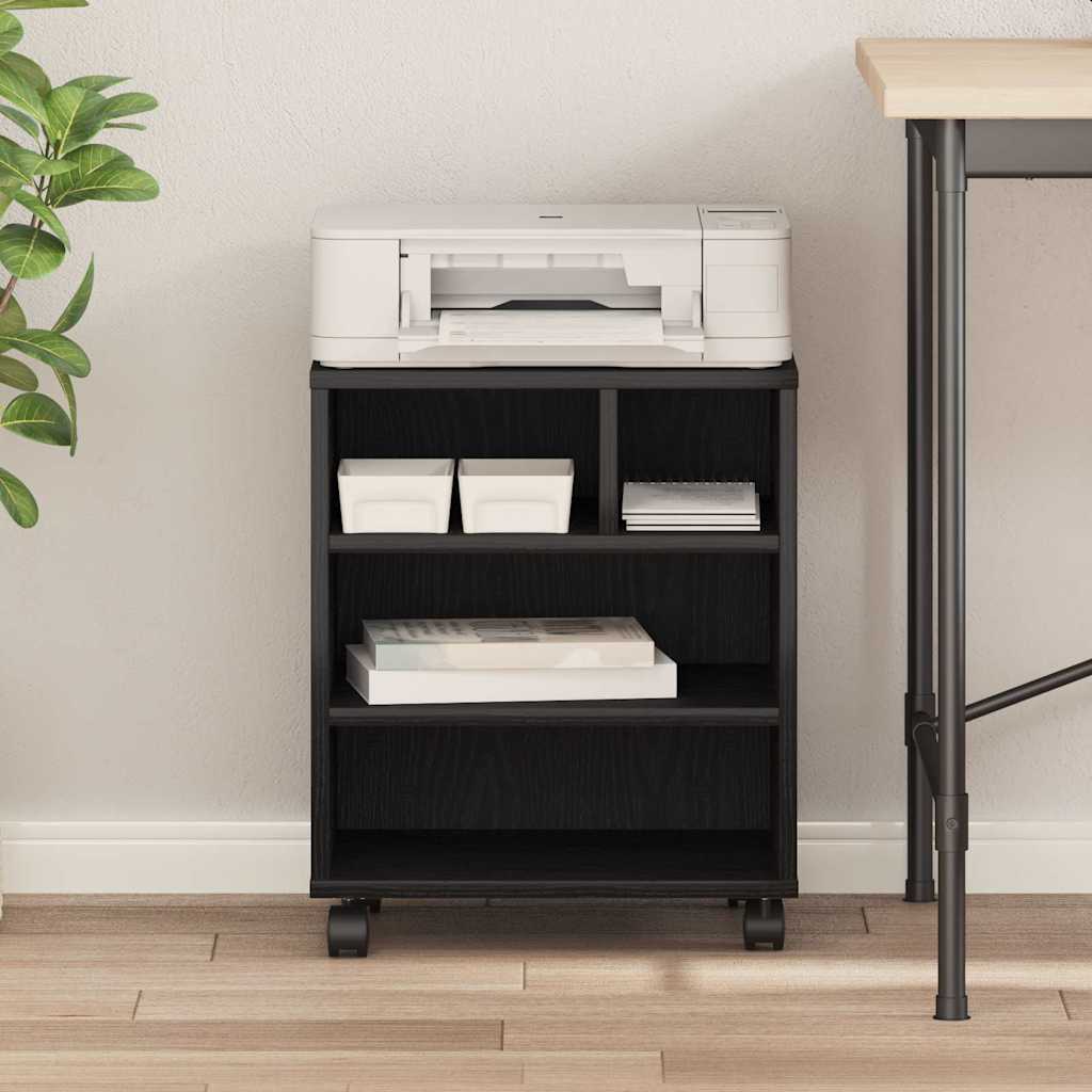 Suporte para Impressora Carvalho Preto 41 x 32 x 48 cm