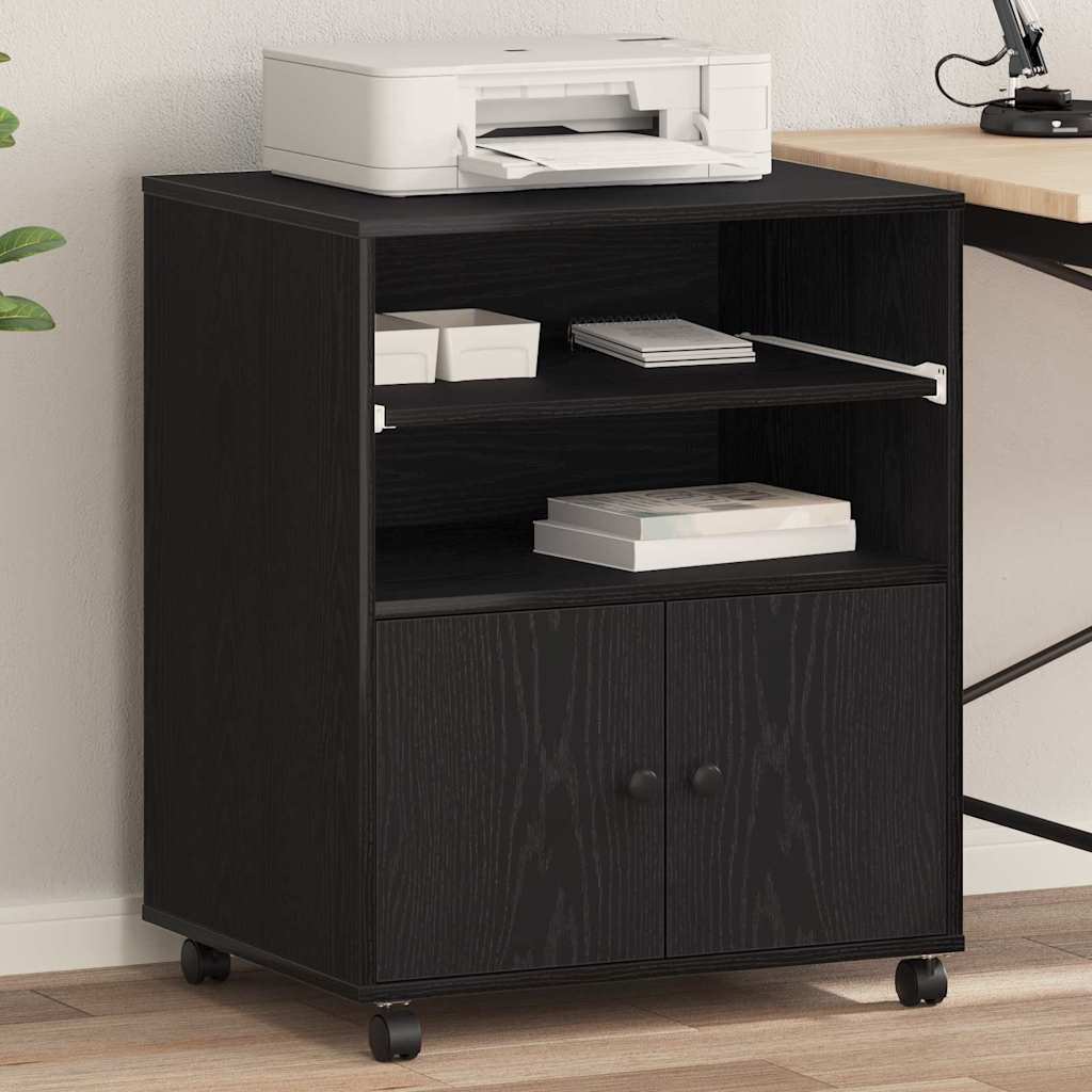 Suporte para Impressora Carvalho preto 60 x 48 x 74 cm