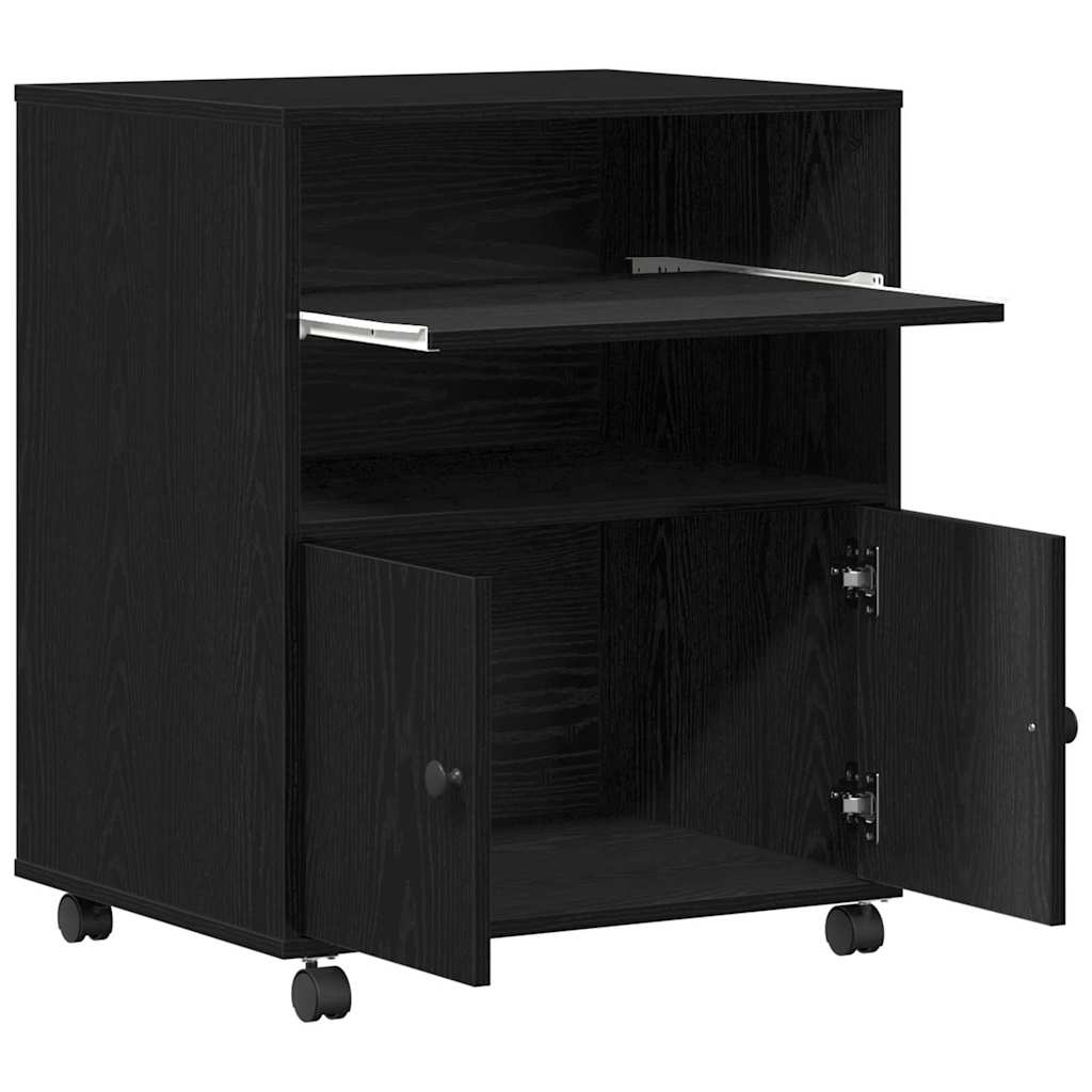 Suporte para Impressora Carvalho preto 60 x 48 x 74 cm