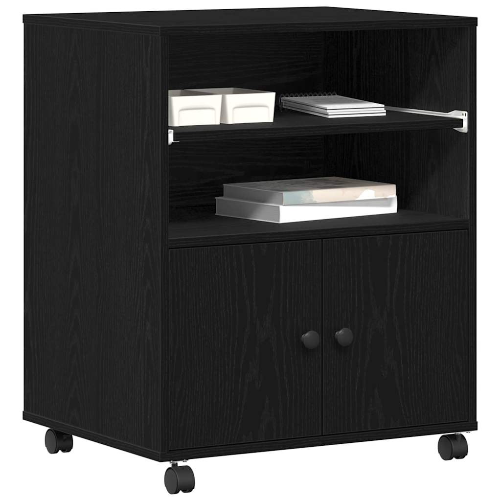 Suporte para Impressora Carvalho preto 60 x 48 x 74 cm