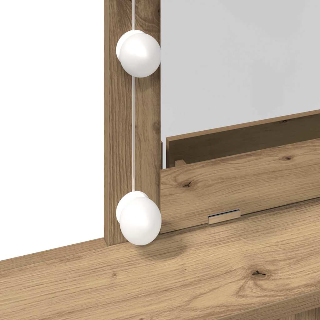 Mesa de Maquiagem carvalho artisiano 80 x 41 x 144,5 cm