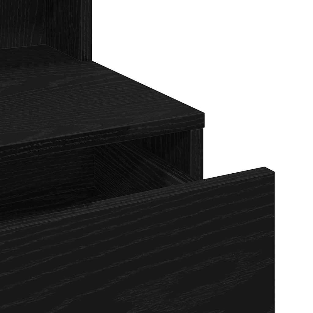 Mesa de Maquiagem com gaveta Carvalho preto 80 x 41 x 144,5 cm