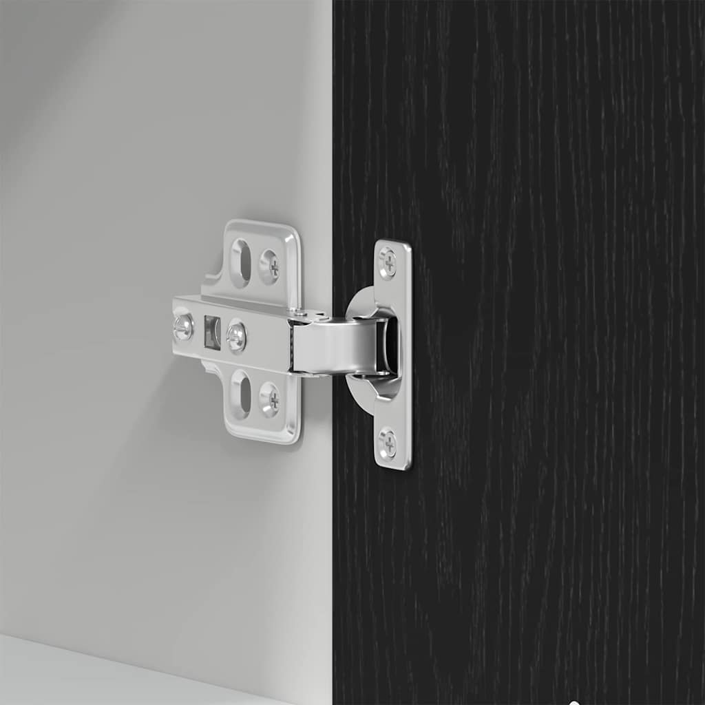 Armário suspenso com porta Riga Carvalho preto 60 x 31 x 60 cm