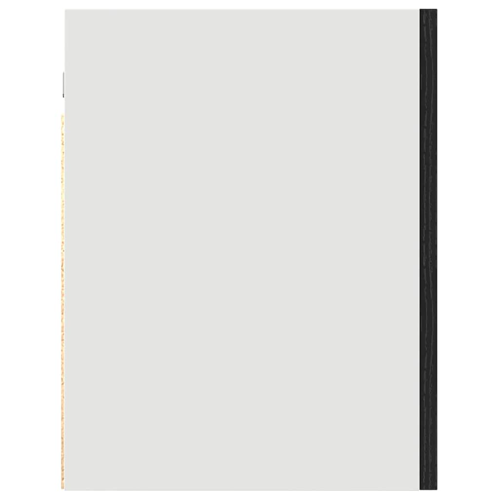 Armário suspenso com porta Riga Carvalho preto 60 x 31 x 60 cm