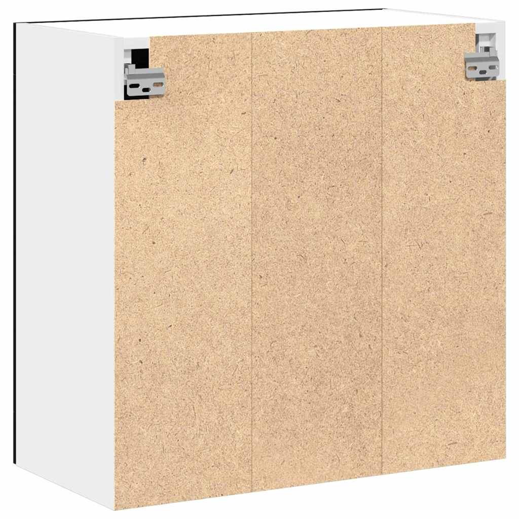 Armário de Vidro Suspenso Riga Carvalho preto 60 x 31 x 60 cm