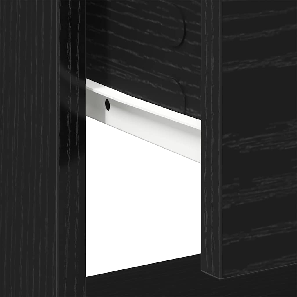 Criado-mudo Carvalho preto 45 x 34 x 44 cm Madeira processada