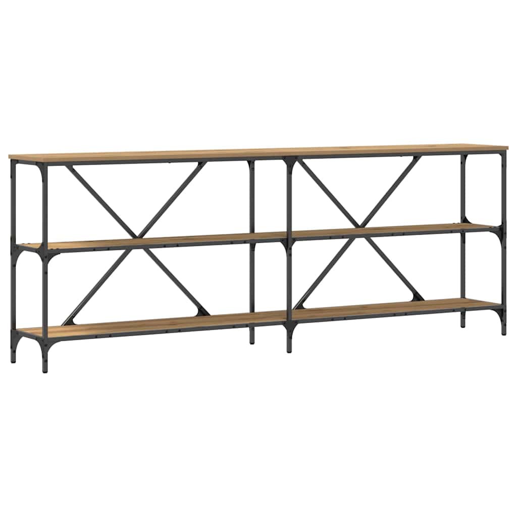 Aparador com prateleira carvalho artisiano 200 x 30 x 75 cm