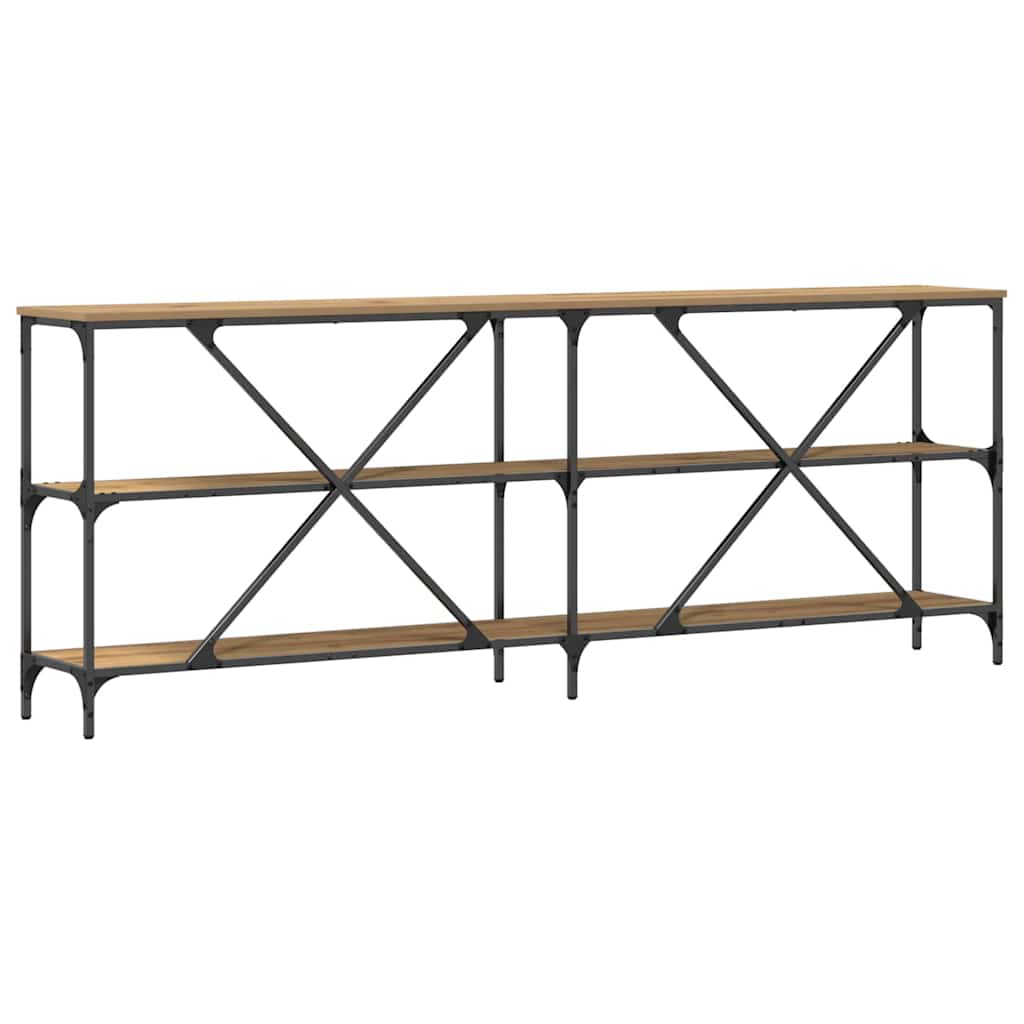 Aparador com prateleira carvalho artisiano 200 x 30 x 75 cm