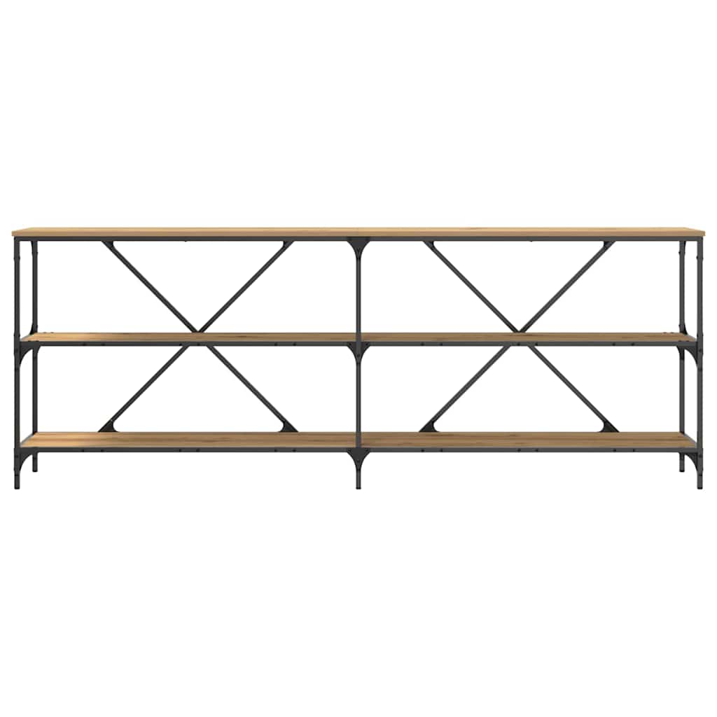 Aparador com prateleira carvalho artisiano 200 x 30 x 75 cm