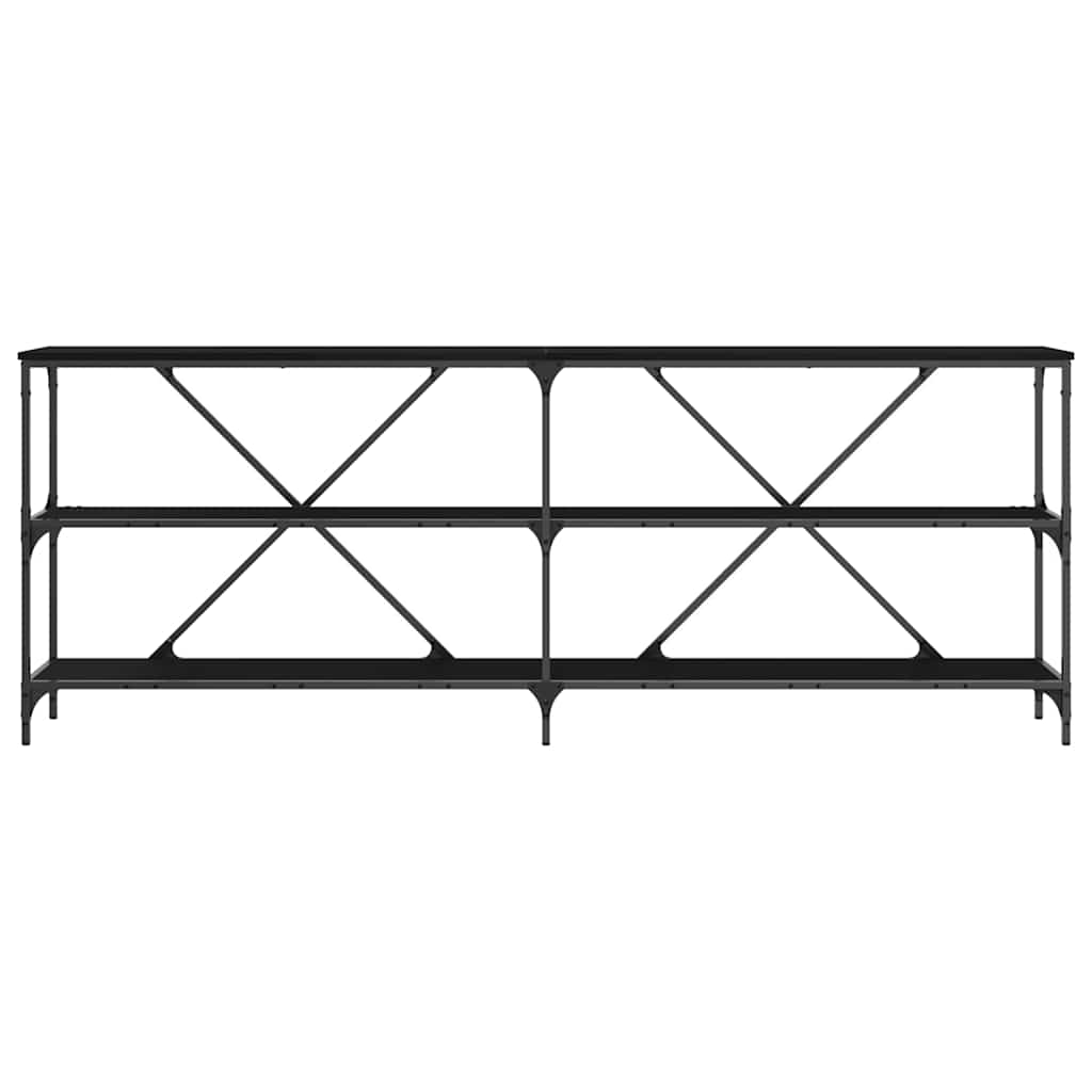 Aparador com prateleira Outros Carvalho preto 200 x 30 x 75 cm