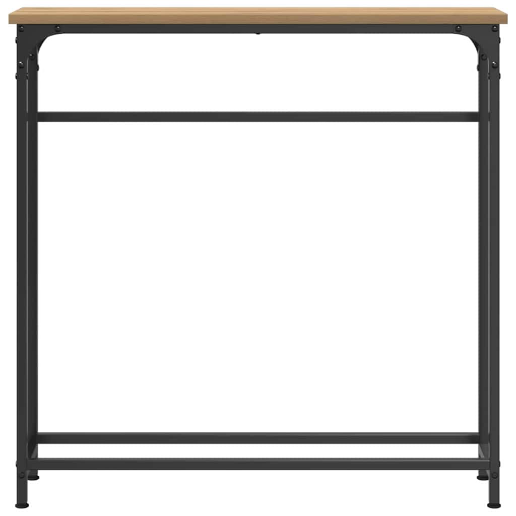 Mesa Console carvalho artisiano 75 x 19,5 x 75 cm