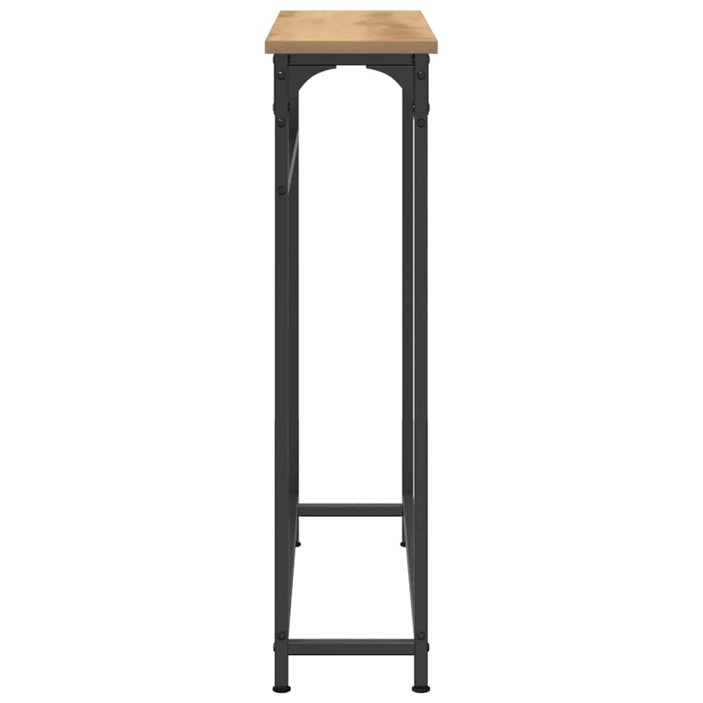 Mesa Console carvalho artisiano 75 x 19,5 x 75 cm