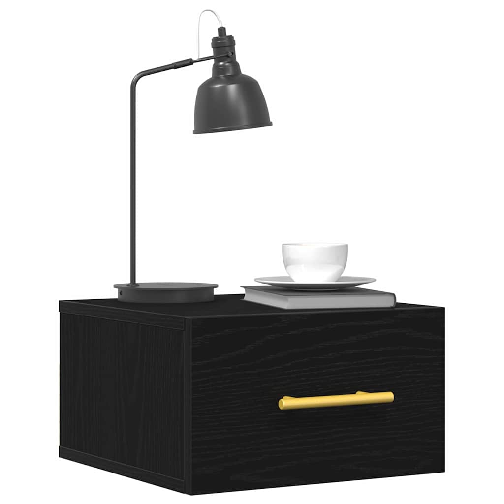 Armário de Cabeceira Carvalho preto 35 x 35 x 20 cm